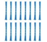 SHERCHPRY 60pcs Plastic Perming Rollers Set with End Covers, Long 0.9x8.2cm Cold Wave Curl Rods for Women, Hairdressing Styling Tools for Natural and Long Hair