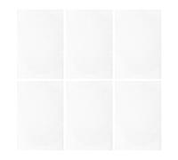 SHERCHPRY 6pcs 30x20cm White Plastic Mesh Canvas Sheets for Cross Stitch, Hand Embroidery, and Needlework Crafting with Perforated Stitching Backing