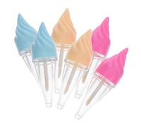 SHERCHPRY 6pcs 5ml Lip Gloss Tubes Empty Refillable Lip Balm Containers with Brush Wand Portable Storage for DIY Suitable for Travel and Daily Use Random Color