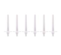 SHERCHPRY 6pcs Brother Bobbins for Sewing Machine Plastic Sewing Machine Spool Pin and Bobbin Winder Stand Replaceable Parts with Convenient Storage