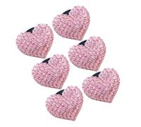 SHERCHPRY 6pcs Car Air Vent Clips with Heart-shaped Pink Rhinestones Front Dash Vent Outlet Fragrance Diffusers Vehicle Aromatherapy