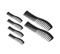 SHERCHPRY 6pcs Dual Sided Wide Tooth Comb for Curly and Long Hair Breakage Detangling Styling Tool with Fine and Wide Teeth Comfortable Grip for Professional Hair Care and Grooming
