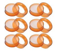 SHERCHPRY 6pcs Finger Wetting Cup Slip Base Moistener Jar for Tellers Office Supplies Currency Counter Accessories Replaceable Sponge Moistener for Receipt Counting