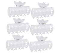 SHERCHPRY 6pcs Hair Curling Clip Hot Roller Clip Hot Curler Claw Fixing Clamp Hairdressing Tool for Thick Hair Overnight Styling