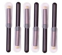 SHERCHPRY 6Pcs Makeup Applicator Sponges High Density Concealer and Cushion for Liquid Powder Foundation Portable Head Design with Dust Cover for Daily Makeup