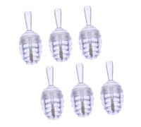 SHERCHPRY 6pcs Mini Beehive Lip Gloss Tubes Lip Balm Containers Travel Friendly Lightweight Design for Homemade Cosmetics and Fun Crafting