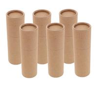 SHERCHPRY 6pcs Paper Cardboard Tube: Kraft Paper Essential Oil Tube Poster Rolls For Crafts Empty Towel Rolls For DIY Crafts Project Supplies 50ml