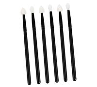 SHERCHPRY 6pcs Portable Silicone Lip and Eyeshadow Brushes Clean Makeup Tools for Travel Professional Cosmetic Lip Mask and Eye Color Application for Women and Makeup Artists