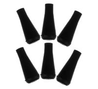 SHERCHPRY 6pcs Rubber Arrowhead Replacement Tips, 8mm Wear-resistant Black Rubber Blunt Arrowheads with Secure Arrow Replacement and Enhanced Safety, for Target Practice and Outdoor Use