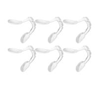 SHERCHPRY 6pcs Silicone Eyeglasses Nose Pads Replacement Soft Anti-Slip Integrated Nose Bridge Cushions for Glasses and Sunglasses for Comfortable Wear