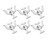 SHERCHPRY 6pcs Silver Psychology Symbol Brooch Pins for Women, Greek Letter Lapel Pins Medical Jewelry, Psychology Graduation, Cardigan Collar Clips for Doctors and Nurses