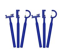 SHERCHPRY 6pcs Tongue Exerciser Kit for Speech Therapy - Flexible Oral Muscle Trainer for Tongue Strengthening and Thrust Correction, Includes 3 Blue Sets for Speech Rehabilitation