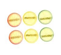 SHERCHPRY 6pcs Women Lemon Slice Hair Clips Cute Fruit Hairpins for Straight Curly Ponytail Hairstyles Sturdy Durable Alligator Clips with Realistic Design