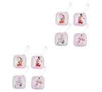 SHERCHPRY 8 pcs Coin Purse Coin Bag Birthday Party Favors Canvas Pen Bag mini Handbags mini Wallet mini Things for Purse Unicorn Tote Cartoon Unicorn Bag Kid Storage Bag Zipper Child, Pink, 7X7X3CM,