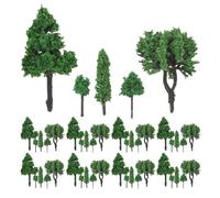 SHERCHPRY 85pcs Miniature Trees for Model Scenery Plastic Sand Table Model Trees for DIY Railroad Architecture Landscaping