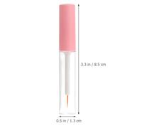 SHERCHPRY 8Pcs 5Ml Empty Lash Tube Set with Pink Cap - Portable Mascara and Liquid Eyeliner Containers for Eyelash Cream Dispensing, Refillable Makeup Supplies for Travel and Daily Use