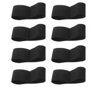 SHERCHPRY 8pcs Black Mourning Armbands for Funerals and Memorials, Elastic Adjustable Polyester Arm Bands, Stay in Place Design for Men and Women