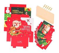 SHERCHPRY 8pcs Christmas Candy Boxes Adorable Xmas Packing Boxes with Unique Designs for Holiday Treats and Durable and Decorative Party Favor Cases
