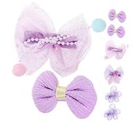 SHERCHPRY 8pcs Cute Kawaii Hair Clips for Girls of Ear Bow Barrettes Flower Design Hair Accessories for Boy Girl for Parties and Festivals