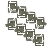 SHERCHPRY 8Pcs Rotating Hydration Tube Clips for Backpack Water Bladder Military Green Plastic Hose Holder Clamp for Outdoor Hiking Camping Gear