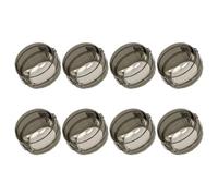 SHERCHPRY 8pcs Safety Gas Stove Knob Covers in Black PC Material with Protective and Easy Removal Features, Sl esign Suitable for Oven and Gas Stove Knobs, Kitchen Safety Solution