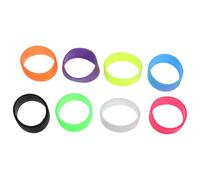 SHERCHPRY 8PCS Silicone Non-Skid Tennis and Badminton Racket Grip Bands Compact Small Racket Rings for Professional Overgrip Protection and Accessories
