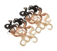 SHERCHPRY 8pcs Strand Braided Wig Curly Ends Glueless Synthetic Hair Extensions for Women African Bread Wigs Boho Twist Goddess Braids for Cosplay Photography