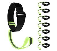 SHERCHPRY 8pcs Winter Ski Gloves Wrist Strap with Reflective Safety Leash for Snowboarding Skiing Outdoor Sports Non-slip Grip Keeper to Prevent Loss and Secure Gloves