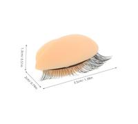 SHERCHPRY 9Pair Silicone Lash Mannequin Eyelids Realistic Eyelash Practice Tools for Beginner Training Kit with Replacement for Continuous Extension Practice