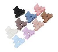 SHERCHPRY 9pcs Mini Plastic Jaw Clips Hair Barrettes Matte Finish Mixed Colors Cute Claw Hair Accessories for Women and Girls