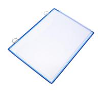 SHERCHPRY A4 Hanging File Folder Plastic Blue Pocket Large Capacity Space-saving for Magazines and Books Study Conference Room