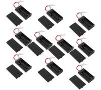 SHERCHPRY Aa Battery Holder Case Plastic and Alloy Material 10pcs with On/off Control and Cover Easy to Install Battery Box for Travel and Outdoor Use