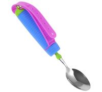 SHERCHPRY Adaptive Non Slip Eating Utensils for Disabled Elderly with Hand Tremors Portable Spoon with Ergonomic Grip Skid Cutlery for Hand Injury and Disability Assistance