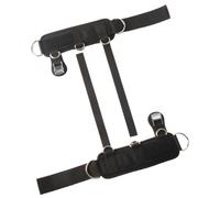 SHERCHPRY Adjustable Ankle Bands for Working Out with Double D-Ring, Breathable Mesh Lifting Straps for Weightlifting and Cable Machines, Single Piece Sports Ankle Strap for Gym and Lower