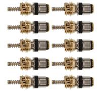 SHERCHPRY Air Conditioner Valve Core R134a-3 Model Copper 10pcs with Strong Compatibility and Easy Installation, for Replacing and Repairing Car Ac for Automotive Air Conditioning System