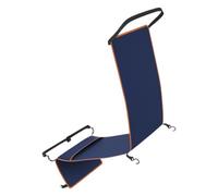 SHERCHPRY Airplane Foot Hammock Portable Foldable Footrest for Plane Travel, Navy Blue Seat Extender with Hanging Design for Long Car, Train, Flight Trips, Travel Leg Rest Essential