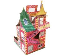 SHERCHPRY Ancestor Money Paper Villa Model 60cm Foldable Chinese Paper House for Qing Ming Festival Ancestor Worship and Burning Rituals Sacrificial Supplies