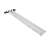 SHERCHPRY Angle T-Square Ruler Compact Woodworking Measuring Tool with Hole Positioning and Scale 300Mm Steel Ruler for Carpentry and DIY Projects