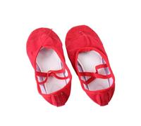 SHERCHPRY Anti-Slip Ballet Shoes for Women and Lightweight Elastic Band Dance Slippers with Sole Suitable for Yoga Ballet Jazz and Modern Dance Red