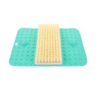 SHERCHPRY Anti-Slip Shower Foot Scrubber Mat with Suction Cups Lazy Bath Foot Massager Pad for Dead Skin Removal and Acupoint Massage Dual-use Exfoliating Cleaner for Safe Bathroom Spa and