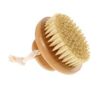 SHERCHPRY Bamboo Body Bath Scrubber Hemp Fiber 1pcs Round Exfoliating Shower Brush Suitable for Back Scrubbing and Dead Skin Removal for Adults