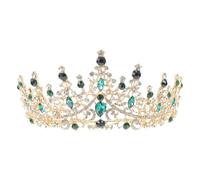 SHERCHPRY Baroque Rhinestone Bridal Tiara Alloy Head Ornament Wedding Hair Decor for Women Elegant Pageant Prom Birthday Accessory