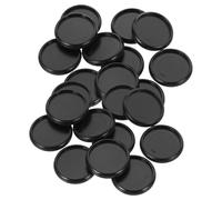 SHERCHPRY Binder Ring Round Binder Rings Plastic Book Binder Ring Black 28mm 44pcs for Discbound Notebooks Loose Leaf Planner DIY Office Organizing