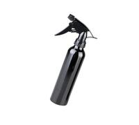 SHERCHPRY Black Aluminum Alloy Water Sprayer Bottle Lightweight Mist Spray for Gardening and Toiletries Refillable Multi-use Dispenser with Comfortable Grip and Detachable Design