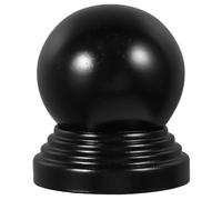 SHERCHPRY Black Iron Fence Post Caps Ball Shape 76mm for Stair Handrail and Gate Post, Resistant to Deformation, Easy Installation, for Garden Fences and Indoor Projects