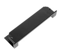 SHERCHPRY Black Recessed Door Pull Handle in Zinc Alloy with Space-Saving and High Hardness Features, Hidden Style Suitable for Wardrobe, Cabinet, and Barn Door Applications