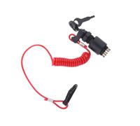SHERCHPRY Boat Ignition Key Switch with Lanyard for Easy Replacement, Abs and Iron Material, Simple Installation for Boat Accessories and Starter Ignition Systems