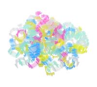SHERCHPRY Bobbin Thread organizing Clips Silicone Bobbin Holder Clips 100pcs Prevents Thread tangling Keeps Thread Ends Neat for Sewing Machine Accessories Craft Storage Random Color