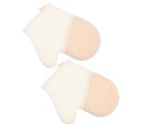 SHERCHPRY Body Scrubber Glove Sturdy Shower Towels 2pcs Made of Flax with Strong Friction and Reinforced Edges, Exfoliating Bath Gloves and Exfoliating for Household and Travel Use