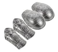 SHERCHPRY Boys and Medieval Roman Armour Silver Shoulder and Arm Plate Costume Accessory for Role Play and Cosplay